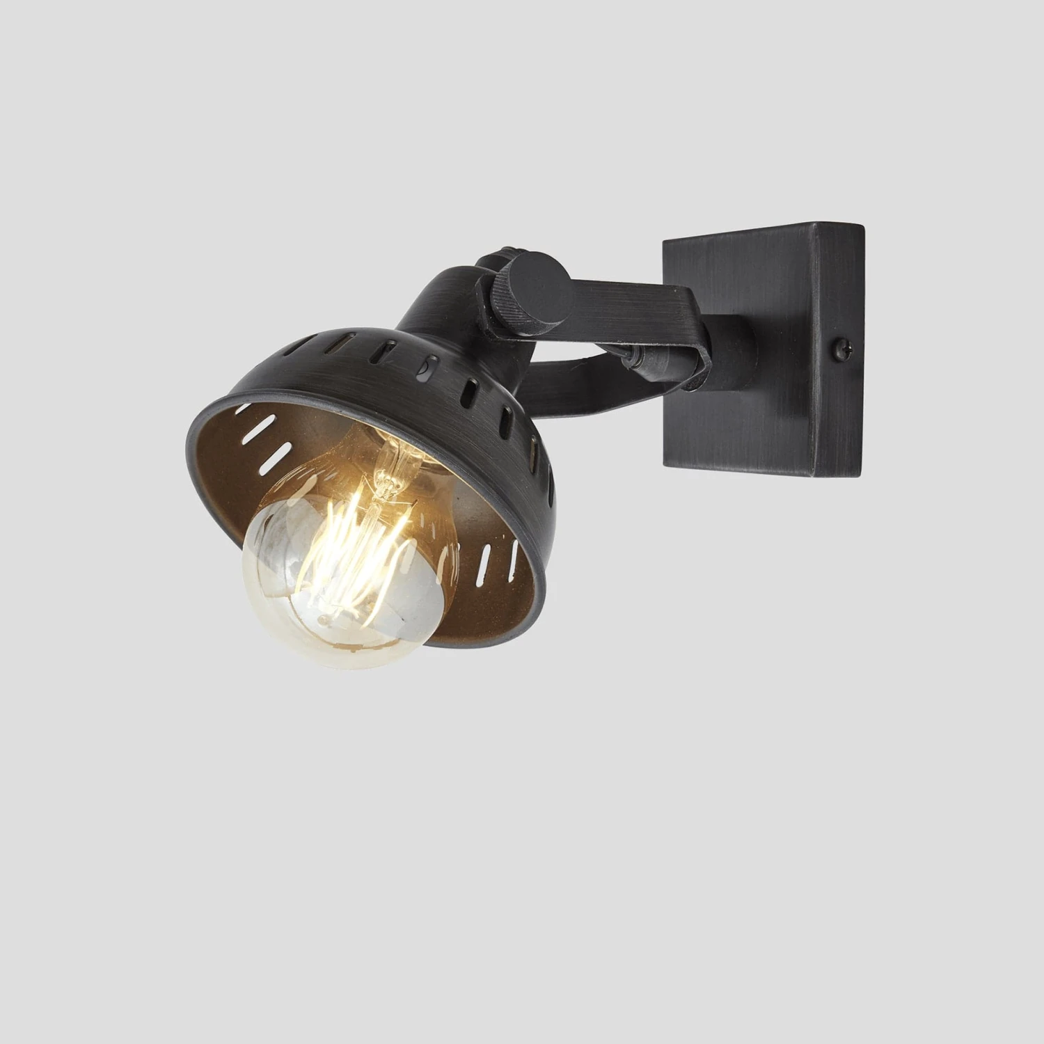 Swivel Spotlight Wall Light - Single - Pewter 3 Swivel Spotlight Wall Light - Single - Pewter - Image 3