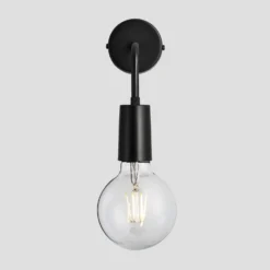 Sleek Edison Wall Light - Black