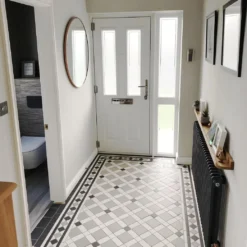 Urban Round Wall Mirror - 31 Inch - Copper Frame -Industville Shop UR R WM31 C INDUSTVILLE B2C HALLWAY RossWalker