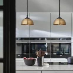 Chelsea Dome Pendant - 8 Inch - Brass -Industville Shop Website CH DP8 B PHINDUSTVILLEB2CKITCHENAHphotography