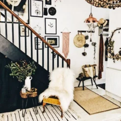 Old Factory Slotted Pendant - 15 Inch - Copper 9 Old Factory Slotted Pendant - 15 Inch - Copper -Industville Shop Website Square 1042x1042 OF SLP Industville RESIDENTIAL HALLWAY kylamagrathinteriors no credit needed 3