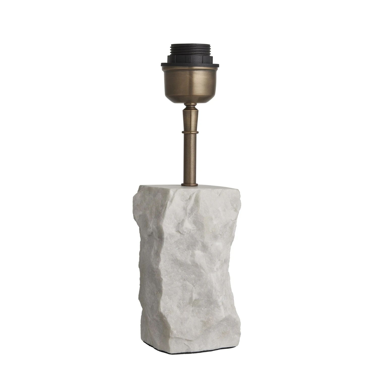 Marble Small Ridge Table Lamp - White - Base Only - Image 2