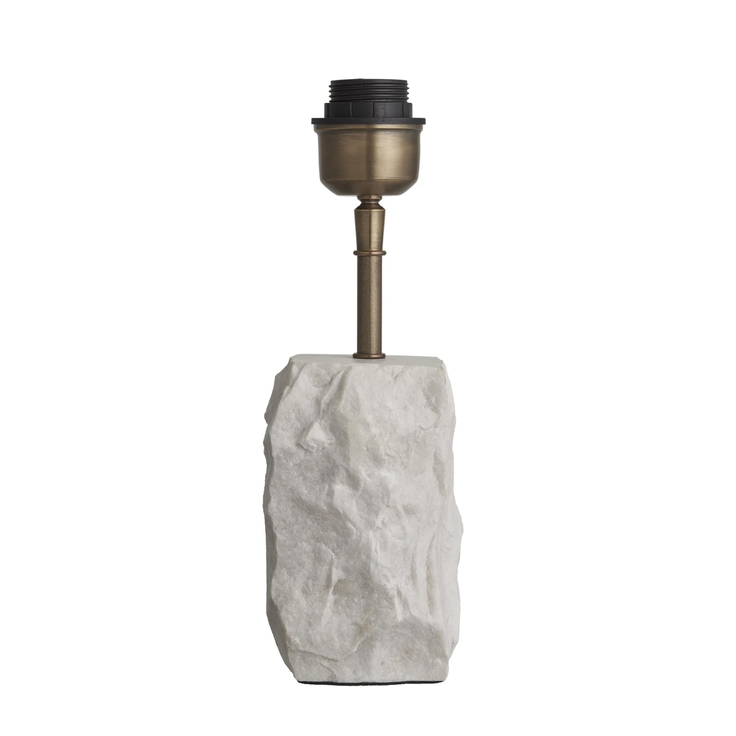 Marble Small Ridge Table Lamp - White - Base Only - Image 3