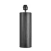 Pillar Geometric Cylinder Table Lamp - Pewter - Base Only