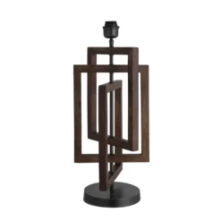 Wooden Geometric Rectangle Table Lamp - Walnut -Industville Shop table lamp base wooden geometric rectangle walnut WO GE RETL WN BO front 4938163c 3520 42ee b0c0 2bb0c85bb1bc