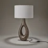Ornate Ellipse Table Lamp - Brass