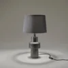 Ornate Tower Table Lamp - Pewter