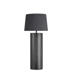 Pillar Cylinder Table Lamp - Pewter 14 Pillar Cylinder Table Lamp - Pewter -Industville Shop table lamp pillar cylinder pewter shade sml empire grey PIL GE CYTL P GR SEM