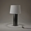Pillar Hex Table Lamp - Pewter