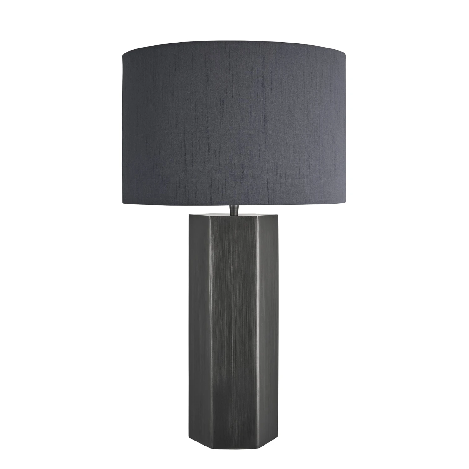 Pillar Hex Table Lamp - Pewter 10 Pillar Hex Table Lamp - Pewter - Image 10
