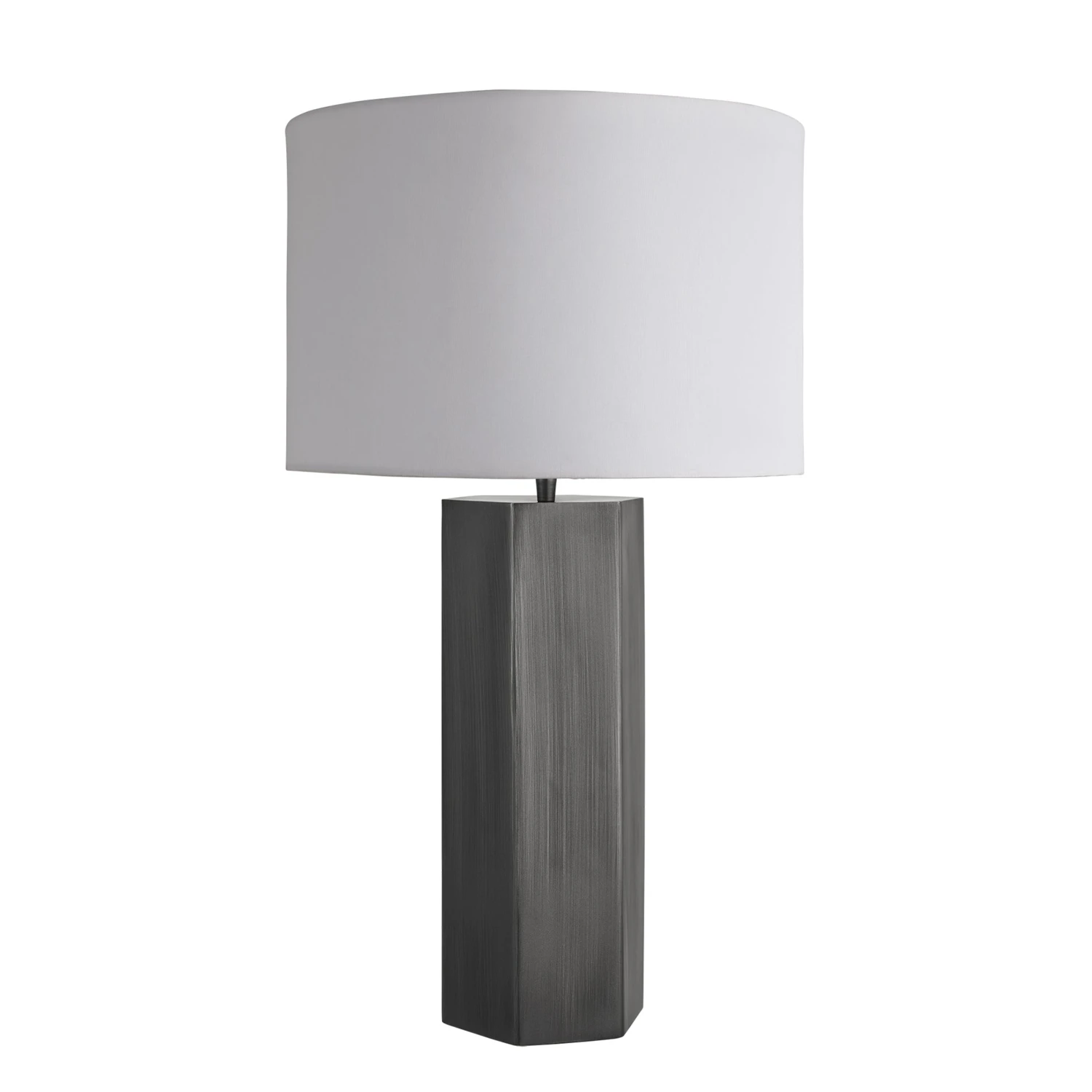 Pillar Hex Table Lamp - Pewter 9 Pillar Hex Table Lamp - Pewter - Image 9