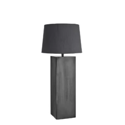 Pillar Square Table Lamp - Pewter 32 Pillar Square Table Lamp - Pewter -Industville Shop table lamp pillar square pewter small empire grey PIL GE SQTL P GR SEM angle