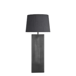 Pillar Square Table Lamp - Pewter 33 Pillar Square Table Lamp - Pewter -Industville Shop table lamp pillar square pewter small empire grey PIL GE SQTL P GR SEM front
