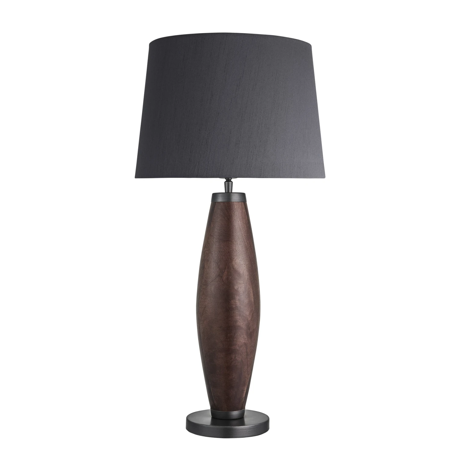 Wooden Geometric Pillar Table Lamp - Walnut - Expected W/c 29th Of July 3 Wooden Geometric Pillar Table Lamp - Walnut - Expected W/c 29th Of July - Image 3