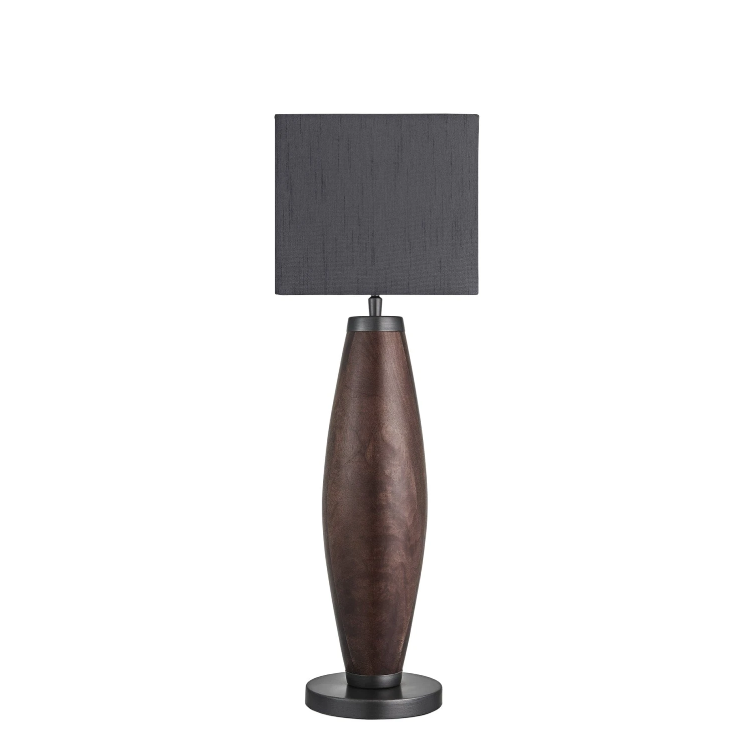 Wooden Geometric Pillar Table Lamp - Walnut - Expected W/c 29th Of July 5 Wooden Geometric Pillar Table Lamp - Walnut - Expected W/c 29th Of July - Image 5