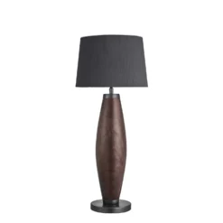 Wooden Geometric Pillar Table Lamp - Walnut - Expected W/c 29th Of July 16 Wooden Geometric Pillar Table Lamp - Walnut - Expected W/c 29th Of July -Industville Shop table lamp wooden geo pillar walnut smll empire grey WO GE PILTL WN GR SEM