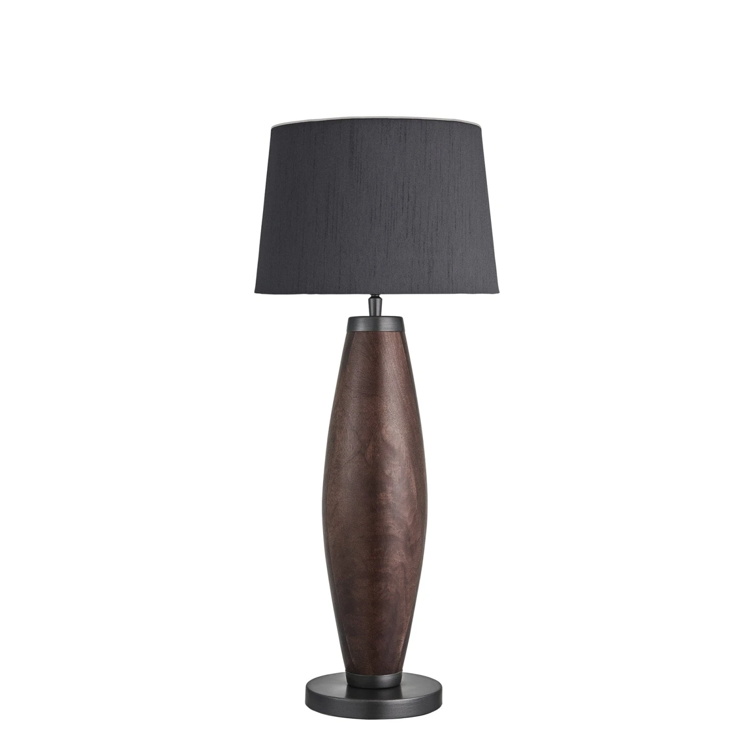 Wooden Geometric Pillar Table Lamp - Walnut - Expected W/c 29th Of July 7 Wooden Geometric Pillar Table Lamp - Walnut - Expected W/c 29th Of July - Image 7